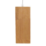 GloboStar® ELISE 01428 Μοντέρνο Κρεμαστό Φωτιστικό Οροφής Μονόφωτο 1 x E27 IP20 Μπεζ Ξύλο - Μ20 x Π8 x Υ23cm - Image 5