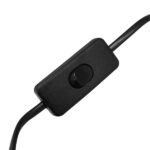 GloboStar® HONOR SQUARE 01435 Μοντέρνο Επιτραπέζιο Φωτιστικό Πορτατίφ Μονόφωτο Μαύρο Μεταλλικό με Ξύλινη Βάση Δρυς Μ20 x Π20 x Υ42cm - Image 7