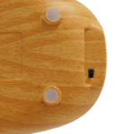 GloboStar® DRAPER 01438 Επαναφορτιζόμενο USB Φωτιστικό Γραφείου LED 6 Watt Μονόφωτο Μεταλλικό σε Απόχρωση Ξύλου με Ασημί Καπέλο Λευκό Ημέρας 4500K Dimmable - Image 4