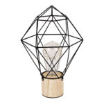 GloboStar® ANTLER 01443 Μοντέρνο Επιτραπέζιο Φωτιστικό Γραφείου LED USB DC 5V Μονόφωτο Μεταλλικό Ροζ με Ξύλινη Βάση Θερμό Λευκό 3000K Φ19 x Μ19 x Π19 x Υ23cm - Image 4