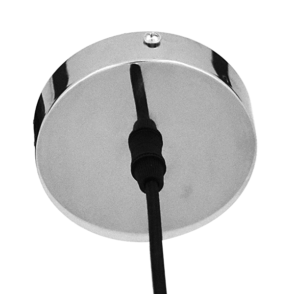 GloboStar® DIXAR 01463 Μοντέρνο Κρεμαστό Φωτιστικό Μπάλα Μονόφωτο 1 x E27 IP20 Μπλε Γυαλί - Μ28 x Π28 x Υ40cm - Image 5