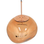 GloboStar® DIXAR 01465 Μοντέρνο Κρεμαστό Φωτιστικό Μπάλα Μονόφωτο 1 x E27 IP20 Χάλκινο Γυαλί - Μ36 x Π36 x Υ45cm - Image 3