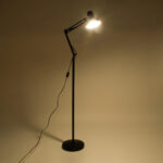 GloboStar® AUDREY 01468 Vintage Επιδαπέδιο Φωτιστικό Μονόφωτο 1 x E27 IP20 Μαύρο Μέταλλο - Μ15 x Π15 x Υ190cm - Image 2