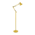 GloboStar® AUDREY 01472 Μοντέρνο Επιδαπέδιο Φωτιστικό Μονόφωτο 1 x E27 IP20 Κίτρινο Αλουμίνιο - Μ15 x Π15 x Υ190cm - Image 3