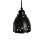 GloboStar® COOLIE 01479 Μοντέρνο Κρεμαστό Φωτιστικό Μονόφωτο Καμπάνα 1 x E27 IP20 Μαύρο & Χρυσό Μέταλλο - Μ12.5 x Π12.5 x Υ11.5cm - Image 6