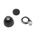 GloboStar® COOLIE 01483 Μοντέρνο Κρεμαστό Φωτιστικό Μονόφωτο Καμπάνα 1 x E27 IP20 Μαύρο & Ασημί Μέταλλο - Μ12.5 x Π12.5 x Υ11.5cm - Image 9