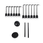 GloboStar® MILANO 01486 Μοντέρνο Φωτιστικό Οροφής Πλέγμα Πολύφωτο 12 x E27 IP20 Μαύρο Μέταλλο - Μ80 x Π80 x Υ80cm - Image 7