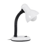 GloboStar® STUDENT WHITE 01531 Μοντέρνο Επιτραπέζιο Φωτιστικό Γραφείου Μονόφωτο 1 x E27 Λευκό Μεταλλικό με Διακόπτη ΟN/OFF Καμπάνα Φ12 x Υ32cm - Image 2