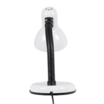 GloboStar® STUDENT WHITE 01531 Μοντέρνο Επιτραπέζιο Φωτιστικό Γραφείου Μονόφωτο 1 x E27 Λευκό Μεταλλικό με Διακόπτη ΟN/OFF Καμπάνα Φ12 x Υ32cm - Image 4