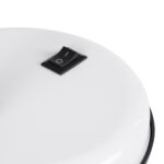 GloboStar® STUDENT WHITE 01531 Μοντέρνο Επιτραπέζιο Φωτιστικό Γραφείου Μονόφωτο 1 x E27 Λευκό Μεταλλικό με Διακόπτη ΟN/OFF Καμπάνα Φ12 x Υ32cm - Image 6