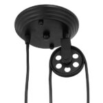 GloboStar® CARILO 01549 Vintage Κρεμαστό Φωτιστικό Ανάρτηση Μονόφωτο 1 x E27 IP20 Μαύρο & Χρυσό Μέταλλο - Μ32 x Π26 x Υ120cm - Image 7