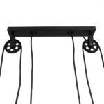 GloboStar® CARILO 01550 Vintage Κρεμαστό Φωτιστικό Ανάρτηση Δίφωτο 2 x E27 IP20 Μαύρο & Χρυσό Μέταλλο - Μ72 x Π26 x Υ120cm - Image 7