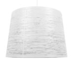 GloboStar® ACCADEMIA 01557 Μοντέρνο Κρεμαστό Φωτιστικό Καπέλο Μονόφωτο 1 x E27 IP20 Λευκό Μέταλλο - Μ35 x Π35 x Υ25cm - Image 2