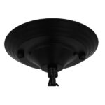 GloboStar® HARROW 01571 Vintage Κρεμαστό Φωτιστικό Καμπάνα Μονόφωτο 1 x E27 IP20 Μαύρο Μέταλλο - Μ33 x Π33 x Υ32cm - Image 8