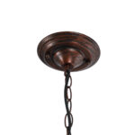 GloboStar® HARROW 01572 Vintage Κρεμαστό Φωτιστικό Kαμπάνα Μονόφωτο 1 x E27 IP20 Χάλκινο Μέταλλο - Μ33 x Π33 x Υ26cm - Image 10