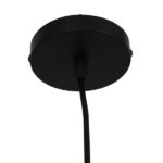 GloboStar® OMICRON 01578 Μοντέρνο Κρεμαστό Φωτιστικό Ανάρτηση Μονόφωτο 1 x E27 IP20 Μαύρο Μέταλλο - Μ33 x Π4 x Υ33cm - Image 6