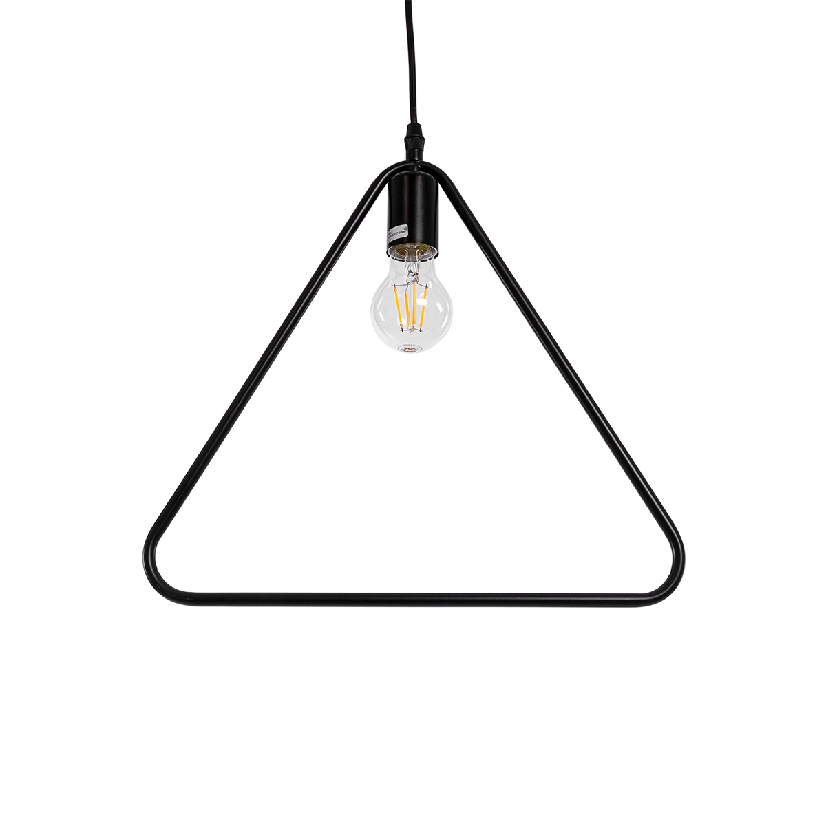 GloboStar® DELTA 01580 Μοντέρνο Κρεμαστό Φωτιστικό Ανάρτηση Μονόφωτο 1 x E27 IP20 Μαύρο Μέταλλο - Μ37 x Π4 x Υ33cm - Image 5