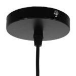 GloboStar® ACCADEMIA 01584 Μοντέρνο Κρεμαστό Φωτιστικό Καπέλο Μονόφωτο 1 x E27 IP20 Μαύρο & Χρυσό Μέταλλο - Μ35 x Π35 x Y25cm - Image 8