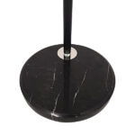 GloboStar® IMPERIAL 01587 Μοντέρνο Επιδαπέδιο Φωτιστικό Μονόφωτο 1 x E27 IP20 Μαύρο Μέταλλο, Μαύρο Ύφασμα με Μαύρο Μάρμαρο - Μ38 x Π38 x Υ172cm - Image 6