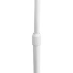 GloboStar® IMPERIAL 01588 Μοντέρνο Επιδαπέδιο Φωτιστικό Μονόφωτο 1 x E27 IP20 Λευκό Μέταλλο, Λευκό Ύφασμα με Γκρι Μάρμαρο - Μ34 x Π34 x Υ172cm - Image 7