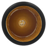 GloboStar® JANIS 01591 Μοντέρνο Κρεμαστό Φωτιστικό Καμπάνα Μονόφωτο 1 x E27 IP20 Μαύρο & Χρυσό Μέταλλο - Μ20 x Π20 x Υ41cm - Image 7