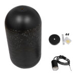 GloboStar® JANIS 01591 Μοντέρνο Κρεμαστό Φωτιστικό Καμπάνα Μονόφωτο 1 x E27 IP20 Μαύρο & Χρυσό Μέταλλο - Μ20 x Π20 x Υ41cm - Image 8