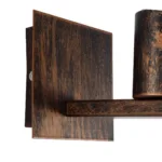 GloboStar® LITTLE MAN 01592 Μοντέρνο Επιτοίχιο Φωτιστικό Απλίκα Μονόφωτο 1 x E27 IP20 Χάλκινο Μέταλλο - Μ12 x Π19 x Υ17cm - Image 5