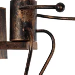 GloboStar® LITTLE MAN 01592 Μοντέρνο Επιτοίχιο Φωτιστικό Απλίκα Μονόφωτο 1 x E27 IP20 Χάλκινο Μέταλλο - Μ12 x Π19 x Υ17cm - Image 6