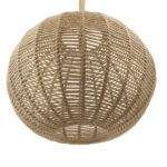 GloboStar® MANDALA 01593 Vintage Κρεμαστό Φωτιστικό Μπάλα Μονόφωτο 1 x E27 IP20 Μπεζ Σχοινί - Μ60 x Π60 x Υ45cm - Image 4