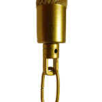 GloboStar® LUXOR 01598 Vintage Κρεμαστό Φωτιστικό Ανάρτηση Τρίφωτο 3 x E14 IP20 Χρυσό Μέταλλο με Μπεζ Σχοινί - Μ75 x Π13 x Y18cm - Image 5
