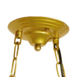 GloboStar® LUXOR 01598 Vintage Κρεμαστό Φωτιστικό Ανάρτηση Τρίφωτο 3 x E14 IP20 Χρυσό Μέταλλο με Μπεζ Σχοινί - Μ75 x Π13 x Y18cm - Image 8