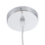 GloboStar® CHEOPE 01599 Boho Κρεμαστό Φωτιστικό Πλέγμα Μονόφωτο 1 x E27 IP20 Μπεζ Ξύλο με Μπεζ Rattan - Μ45 x Π45 x Y35cm - Image 8