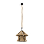 GloboStar® SOLITARIO 01606 Boho Κρεμαστό Φωτιστικό Φιγούρα Μονόφωτο 1 x E27 IP20 Μπεζ Σχοινί -Μ36 x Π36 x Y30cm - Image 3