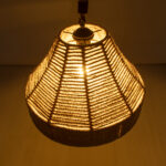 GloboStar® DOGMA 01609 Boho Κρεμαστό Φωτιστικό Καμπάνα Μονόφωτο 1 x E27 IP20 Μπεζ Σχοινί - Μ38 x Π38 x Y28cm - Image 11