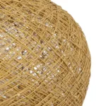 GloboStar® FIJI INCASS 01628 Vintage Κρεμαστό Φωτιστικό Καμπάνα Πολύφωτο 5 x E27 IP20 Μπέζ Rattan - Μ60 x Π60 x Υ29cm - Image 6