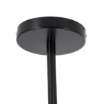 GloboStar® SENTINEL 01636 Μοντέρνο Φωτιστικό Οροφής Πλέγμα Πολύφωτο 10 x E27 IP20 Μαύρο Μέταλλο με μελί Γυαλί - Μ105 x Π80 x Υ90cm - Image 9