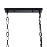 GloboStar® NEST 01643 Vintage Κρεμαστό Φωτιστικό Φιγούρα Δίφωτο 2 x E27 IP20 Μαύρο Μέταλλο με Πράσινο Πλαστικό - Μ73.6 x Π37.5 x Y38cm - Image 10