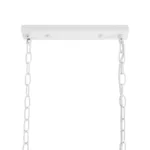 GloboStar® NEST 01644 Vintage Κρεμαστό Φωτιστικό Φιγούρα Δίφωτο 2 x E27 IP20 Λευκό Μέταλλο με Πράσινο Πλαστικό - Μ73.6 x Π37.5 x Y38cm - Image 10