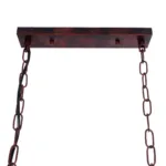 GloboStar® NEST 01645 Vintage Κρεμαστό Φωτιστικό Φιγούρα Δίφωτο 2 x E27 IP20 Χάλκινο Μέταλλο με Πράσινο Πλαστικό - Μ73.6 x Π37.5 x Y38.5cm - Image 10