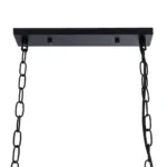 GloboStar® NEST 01646 Vintage Κρεμαστό Φωτιστικό Φιγούρα Τρίφωτο 3 x E27 IP20 Μαύρο Μέταλλο με Πράσινο Πλαστικό - Μ85.5 x Π37.5 x Y38cm - Image 10