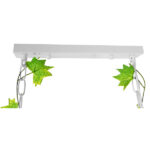 GloboStar® NEST 01647 Vintage Κρεμαστό Φωτιστικό Φιγούρα Τρίφωτο 3 x E27 IP20 Λευκό Μέταλλο με Πράσινο Πλαστικό - Μ85.5 x Π37.5 x Y38cm - Image 8