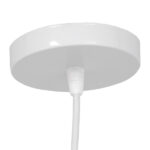 GloboStar® LITTLE MAN 01651 Μοντέρνο Κρεμαστό Φωτιστικό Φιγούρα Μονόφωτο 1 x E27 IP20 Λευκό Μέταλλο - Μ20 x Π20 x Υ40cm - Image 5