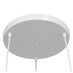 GloboStar® LITTLE MAN 01654 Μοντέρνο Κρεμαστό Φωτιστικό Φιγούρα Τρίφωτο 3 x E27 IP20 Λευκό Μέταλλο - Μ45 x Π45 x Υ40cm - Image 5