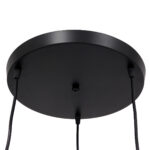 GloboStar® FIGURE 10001655 Παιδικό Κρεμαστό Φωτιστικό Φιγούρα Τρίφωτο 3 x E27 IP20 Μαύρο Μέταλλο - Μ45 x Π45 x Υ40cm - Image 5