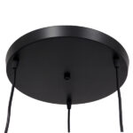 GloboStar® LITTLE MAN 01655 Μοντέρνο Κρεμαστό Φωτιστικό Φιγούρα Τρίφωτο 3 x E27 IP20 Μαύρο Μέταλλο - Μ45 x Π45 x Υ40cm - Image 5