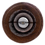 GloboStar® MALDIVES 01658 Boho Κρεμαστό Φωτιστικό Πλέγμα Μονόφωτο 1 x E27 IP20 Καφέ Ξύλο - Μ56 x Π56 x Υ54cm - Image 7