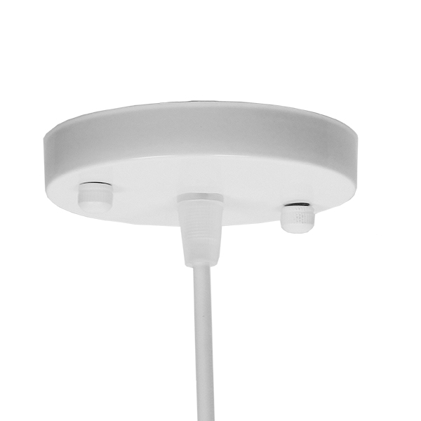 GloboStar® EARTH 01664 Vintage Κρεμαστό Φωτιστικό Φιγούρα Μονόφωτο 1 x E27 IP20 Λευκό Μέταλλο - Μ40 x Π40 x Y40cm - Image 6