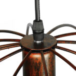 GloboStar® EARTH 01665 Vintage Κρεμαστό Φωτιστικό Φιγούρα Μονόφωτο 1 x E27 IP20 Χάλκινο Μέταλλο - Μ40 x Π40 x Y40cm - Image 5