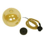 GloboStar® LENHAM 01668 Μοντέρνο Κρεμαστό Φωτιστικό Μπάλα Μονόφωτο 1 x E27 IP20 Μπεζ Σχοινί με Μελί Γυαλί - Μ25 x Π25 x Y25cm - Image 8