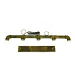 GloboStar® CANAL 01669 Vintage Κρεμαστό Φωτιστικό Ράγα Πολύφωτο 5 x E27 IP20 Μπρούτζινο Μέταλλο - Μ92 x Π5 x Y8cm - Image 7